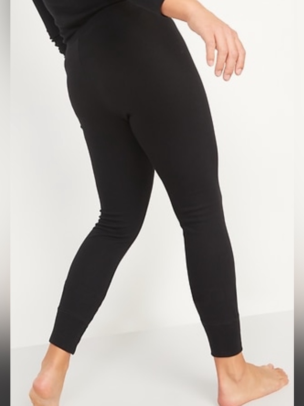 Roots Black Waffle Pants
